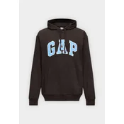 GAP Majica HERITAGE svetlo modra/temno rjava/bela