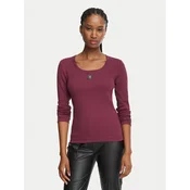 Fracomina Bluza FP26WT3034J40101 Bordo rdeča Slim Fit
