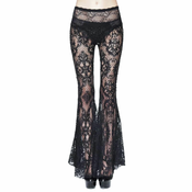 Ženske hlače DEVIL FASHION - Pagan Festivity Gothic Fishnet Bell-Bottom - EPT004
