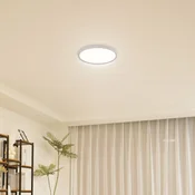 Lindby LED stropna svetilka Pravin, O 30 cm, CCT, bela - Dnevna soba/jedilnica - Sodobni - bel mat - Plastika