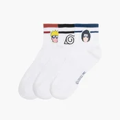 Cropp - Komplet 3 parov nogavic Naruto - bela