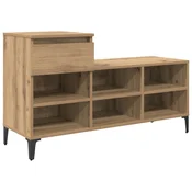 Vidaxl omara za čevlje artisan hrast 102 x 36 x 60 cm Konstruiran les