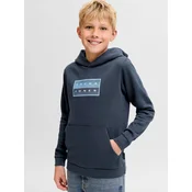 Jack & Jones Junior Majica JCOFUSION modra/mornarska/bela