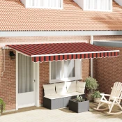 Skrovita tenda Narancasta 350 x 200 cm tkanina