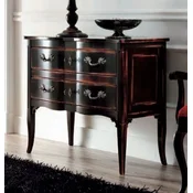 Casa Padrino luxury baroque dresser antique black/silver - Handmade chest of drawers with 2 drawers - Baroque bedroom furniture - Baroque furniture - Luxury quality - Made in Italy