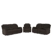 KONDELA Sedežna garnitura 3+2+1 Fabron 2 New - rjava