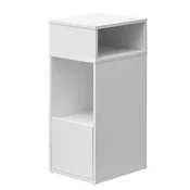 Songmics Nočna omarica 2 odprja predala 1 predal 30x25x594 cm bela