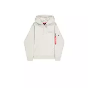 ALPHA INDUSTRIES Majica svetlo siva/zelena/rdeča/črna