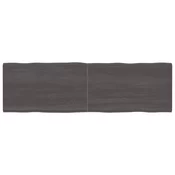 Stolna ploča tamnosmeđa 200x60x(2-4) cm obrađena hrastovina