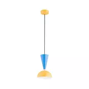 Luster na kabelu ENTORI 1xE27/15W/230V, boja: žuta/plava