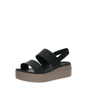 Crocs Sandali Brooklyn Low Wedge W, črna