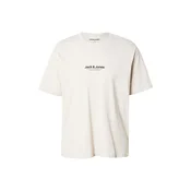 JACK & JONES Majica JWHVESTERBRO svetlo bež/črna