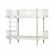 oliver furniture® krevet  na kat wood bunk bed 90x200 white/oak
