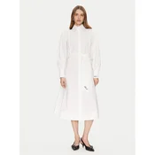 KARL LAGERFELD Srajčna obleka A1W13018 Bela Regular Fit