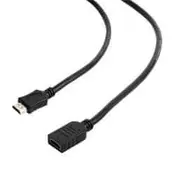 Gembird HDMI (M) do HDMI (F) Hitri kabel, z ethernetom, podaljšek, 3 m, črn