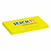 Beležnica Stick'n proizvajalca Hopax, 76 x 127 mm, neonsko rumena