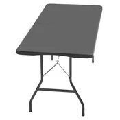 VEVOR Zložljiva miza 180x74x74 cm črna