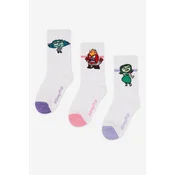 Nogavice INSIDE OUT 2 ACCCS-SS25-337PIO(3-PACK) Bela