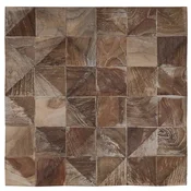 Stenske plošče 11 kos Beljeno 30 x 30 x 1,7 cm Trden tikov les