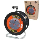 Prazna kabelska motalica IP44 Proffy Line s 4 šuko vtičnicami