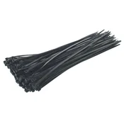 shumee PLASTIČNI TRAKOVI ZA KRAVETE PA6.6 100 KOSOV ČRNI 150*2.5 - E-600-0003