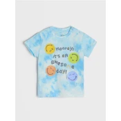 Sinsay - Majica s kratkim rukavima s tie-dye efektom SmileyWorld® - šareno
