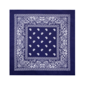 Party ruta bandana bombažna temno modra 54x54 cm