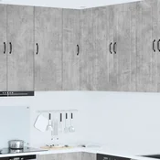 vidaXL Stenska kuhinjska omarica Betonsko siva 57 x 57 x 100 cm