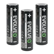 EVOLVEO LiPower 217 Max 5000 - Li-ionska baterija 21700 (3,7 V/5000 mAh) 3 kosi LIP-2175M-3