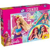 Slagalica Lisciani 48pcs Barbie 2u1 slozi i oboji 99443