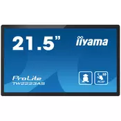 iiyama ProLite TW2223AS-B2 racunalni monitor 54,6 cm (21.5) Full HD Ekran osjetljiv na dodir Crno