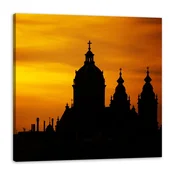 shumee Slika na platnu Arhitektura Rim Sončni zahod 50x50 cm