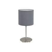 Eglo 55215 - Namizna svetilka PASTERI 1xE14/40W/230V siva