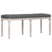 Vidaxl Klop temno siva 110x40x49 cm blago