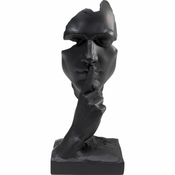 Meblo Trade Ukrasna figura Quiet Face black 31cm 13x11x31h cm