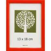 Karako Foto okvir 13x18 cm, plastika, namizni, stenski, 10-A oranžna