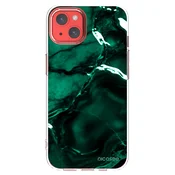 Silikonski prozorni ovitek za Apple iPhone 13 - Dark emerald