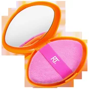 Real Techniques Miracle 2-in-1 Powder Puff + Travel Case Dvostrana spužvica za šminkanje + torbica za pohranu Kistovi i spužvice za šminkanje
