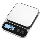 INF Digitalna kuhinjska tehtnica 5 kg/0,5 g, srebrna, z možnostjo polnjenja in baterije, (5000072066)