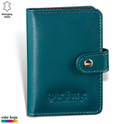 Princ Leather Novcanik za kartice, Petrolej