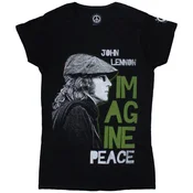 John Lennon Imagine Peace Black S Ženske Majica