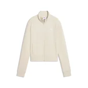 Puma ESS SLIM TRACK JACKET DK, ženski duks bez kapuljace, bež 634323