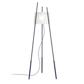 kdln Stojna svetilka Tyla, temno modra, višina 165 cm, dimmer - Dnevna soba/jedilnica - Dizajn - temno modra, prosojna - Kovina