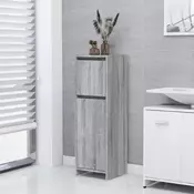 Vidaxl vidaXL Kopalniška omarica, siva, hrast sonoma, 30x30x95 cm