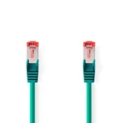 Nedis Omrežni kabel CAT6 | RJ45 Moški | RJ45 Moški | S/FTP | 0,50 m | Okrogla | LSZH | Zelena | Oznaka