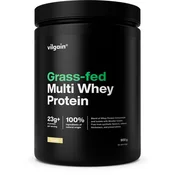 Grass-Fed Multi Whey Protein –? več kot 77% sirotkinega koncentrata, izolata in kazeina, učinkovit takoj po treningu in med dolgotrajnim pomanjkanjem beljakovin, povsem naravna formula, sladkan s stevio