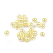 Plastične kroglice z AB učinkom O8 mm - rumena svetloba (10 g)