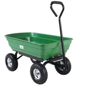 Northix Vrtni voziček za prekucnik zelen 300 kg 75 l