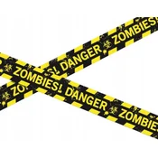 Fiestas Guirca ZOMBIJE! NEVARNOST Noč čarovnic Policijski opozorilni trak rumeno-črn 6 m