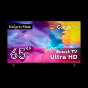 Televizor Kruger&Matz 65 UHD Google TV 5.0 DVB-T2/T/C H.265 HEVC